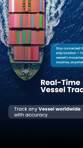Real-time vessel tracking map showing cargo ship position and worldwide maritime movement tracking with accuracy