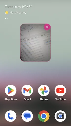 Vigil background recording demonstration showing app functionality while other apps display in foreground
